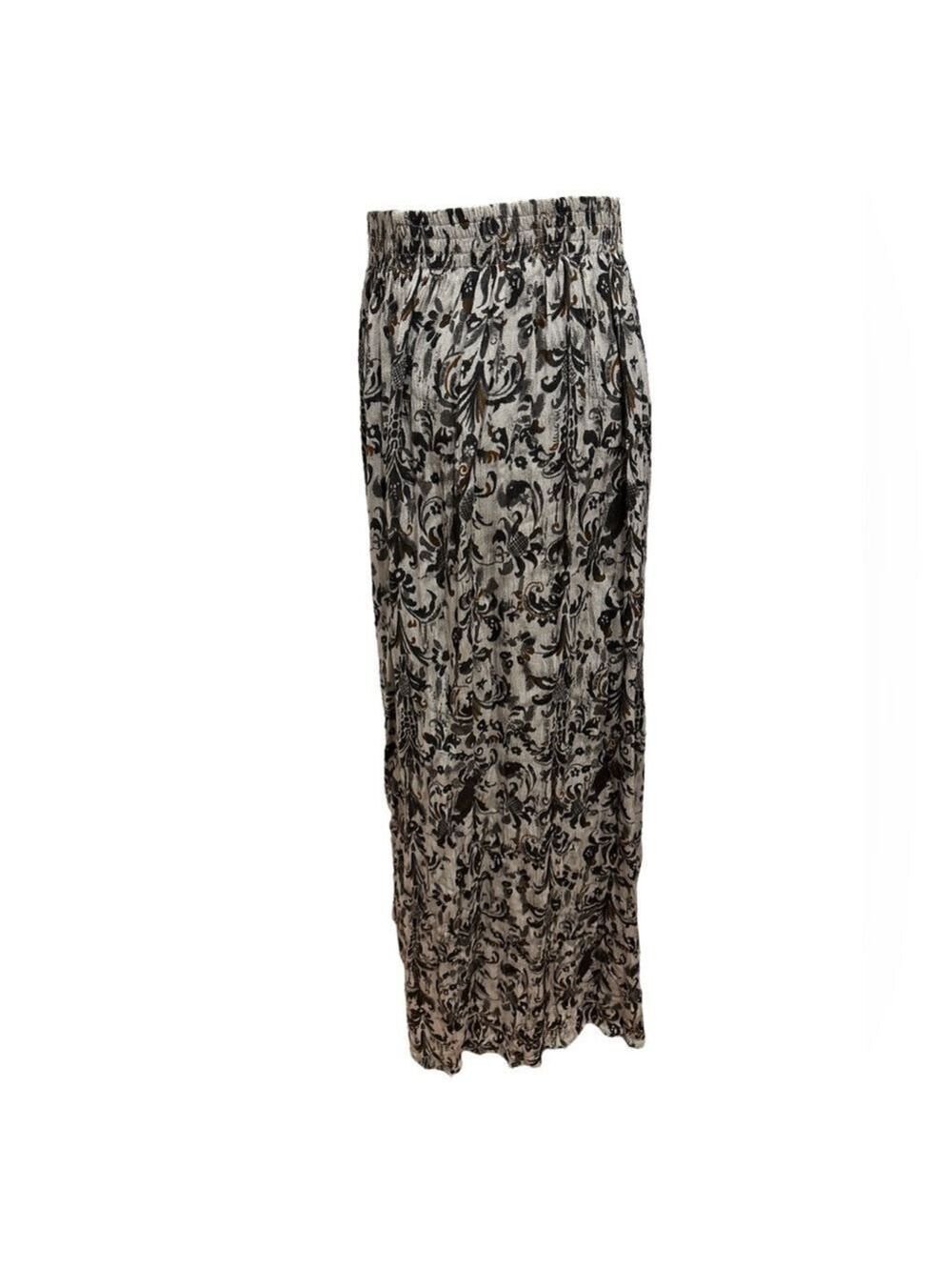 90s 2PC NUBIAN QUEEN ANIMAL PRINT & CM SHAPES FLORAL BOHEMIAN MIDI SKIRT SZ L - Picture 9 of 12